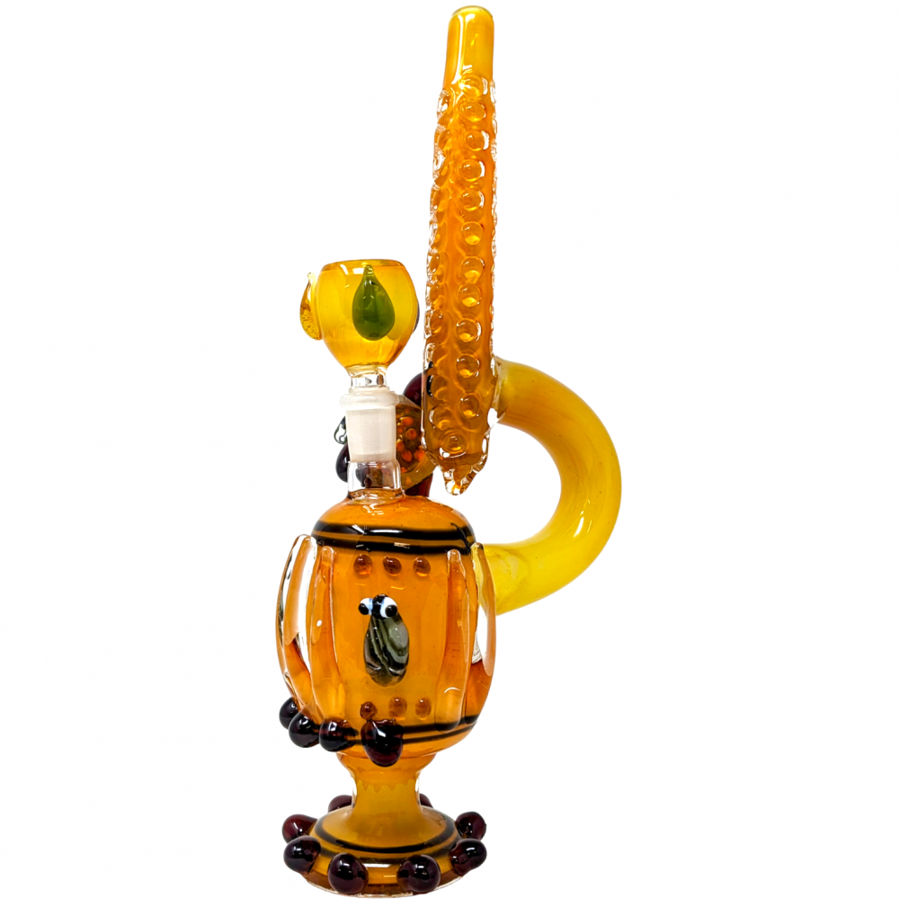 11.5" Buzzing Gemstone Art Water Pipe SKYGATE WHOLESALE